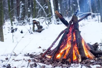 create a fire for survival